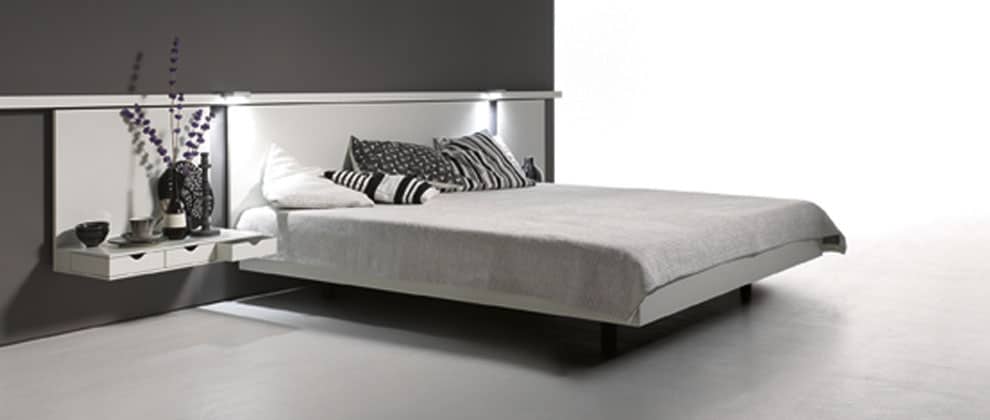 Schlafbereich mit Designbett